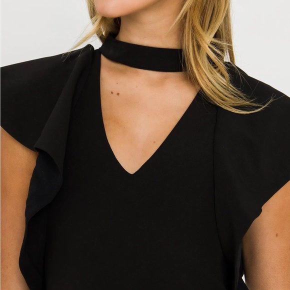 NEW Endless Rose Black Mini Dress with Choker Size Medium - Picture 2 of 4